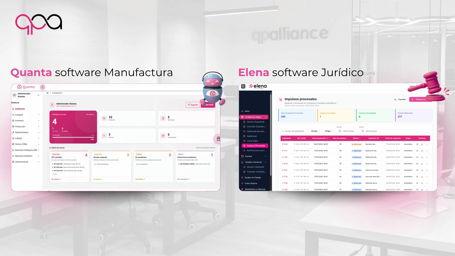 Elena y Quanta, tecnología propia de QPAlliance